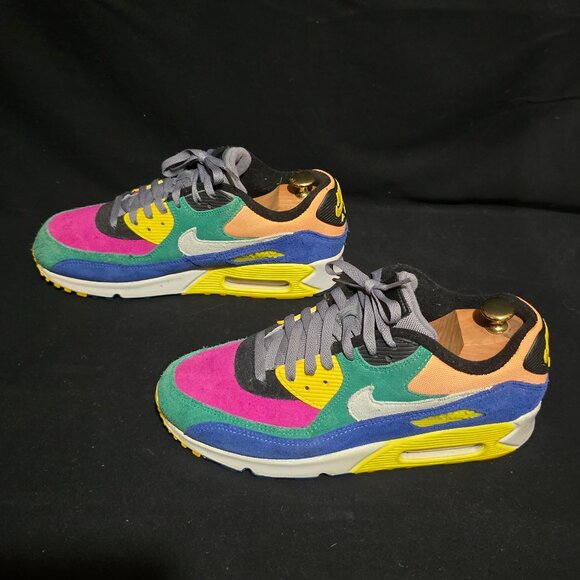 Nike CD0917-300 Air Max 90 QS "VIOTECH" Multicolor Lucid Green-Grey Sz 9.5US - Picture 1 of 10
